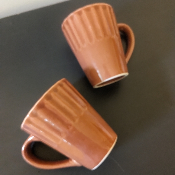 🌈10/$15🌈 Pair of Libbey mugs burnt orange fall - Picture 4 of 4